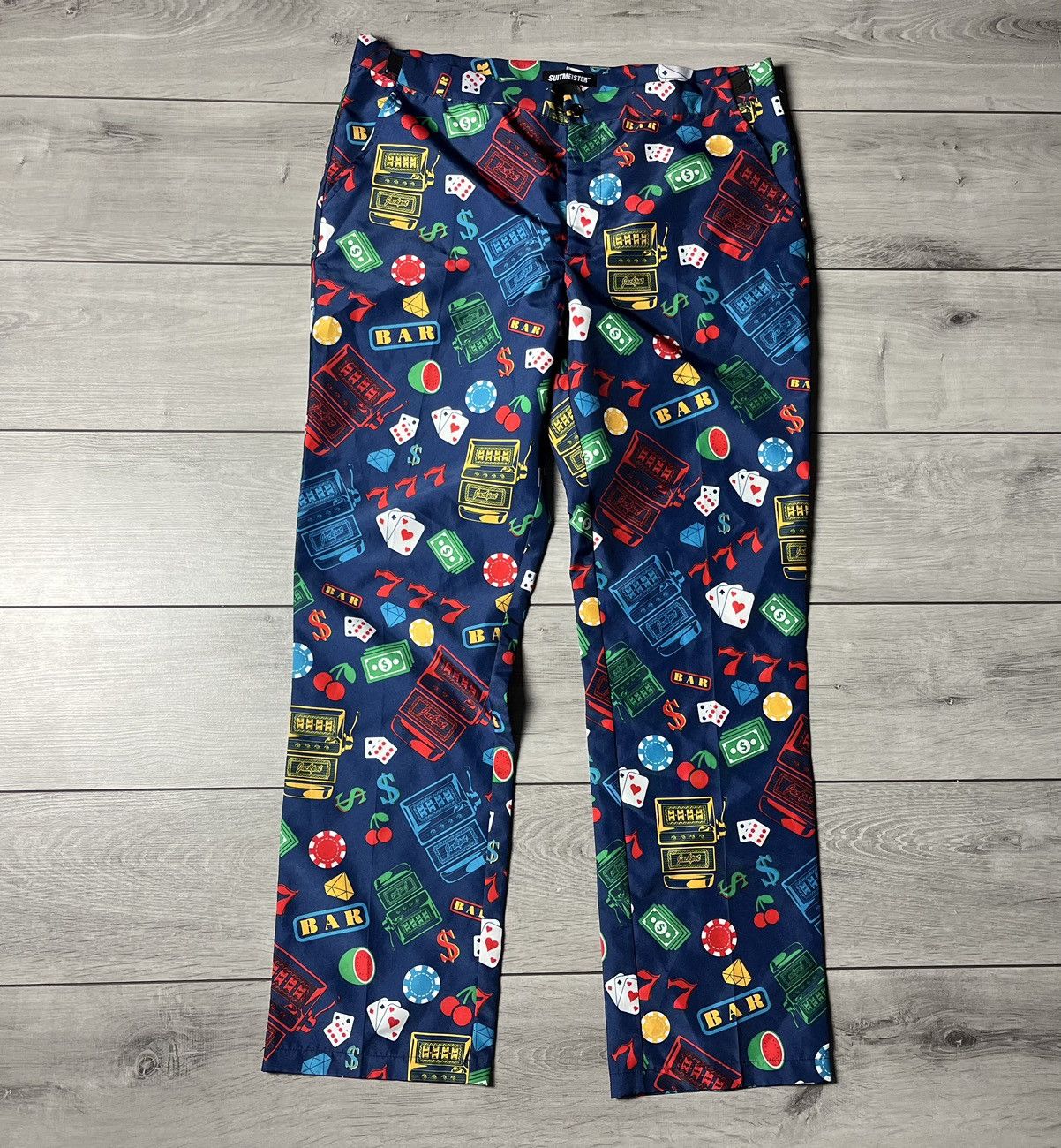 Other Vintage Casino casual pants multi logo size XLarge Size US 36 / EU 52 - 1 Thumbnail