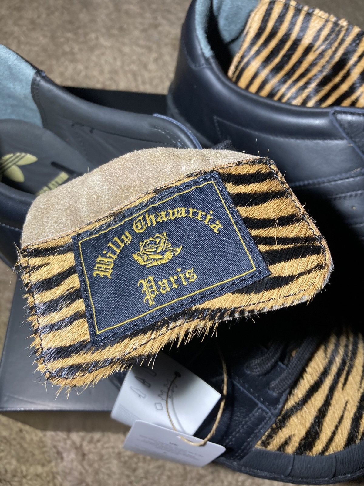 Adidas × Willy Chavarria New SS25 Willy Chavarria Adidas Jabbar Low Black Tiger 2025 Size US 10 / EU 43 - 5 Thumbnail