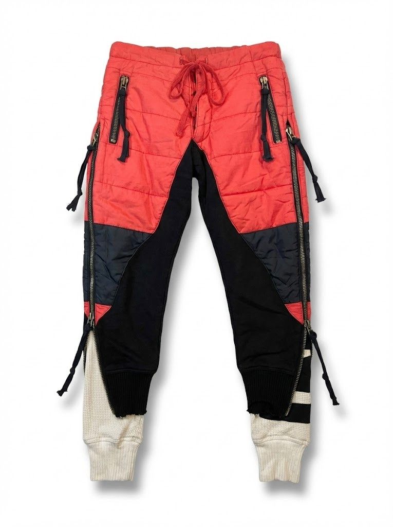 Greg Lauren Red Puffy Zip Pant Size US 30 / EU 46 - 1 Thumbnail