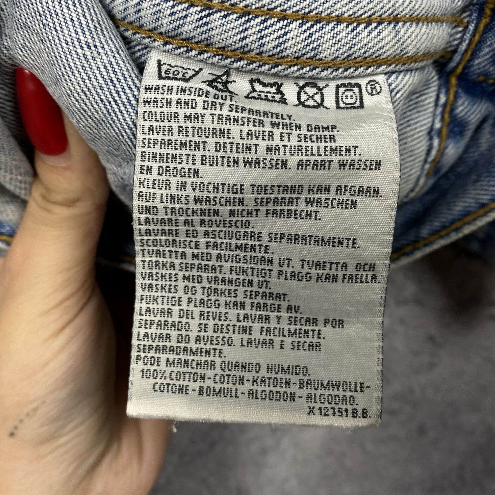 Levi's Levi'S Denim Trucker Jacket Blue Cotton Retro S Size Size US S / EU 44-46 / 1 - 5 Thumbnail