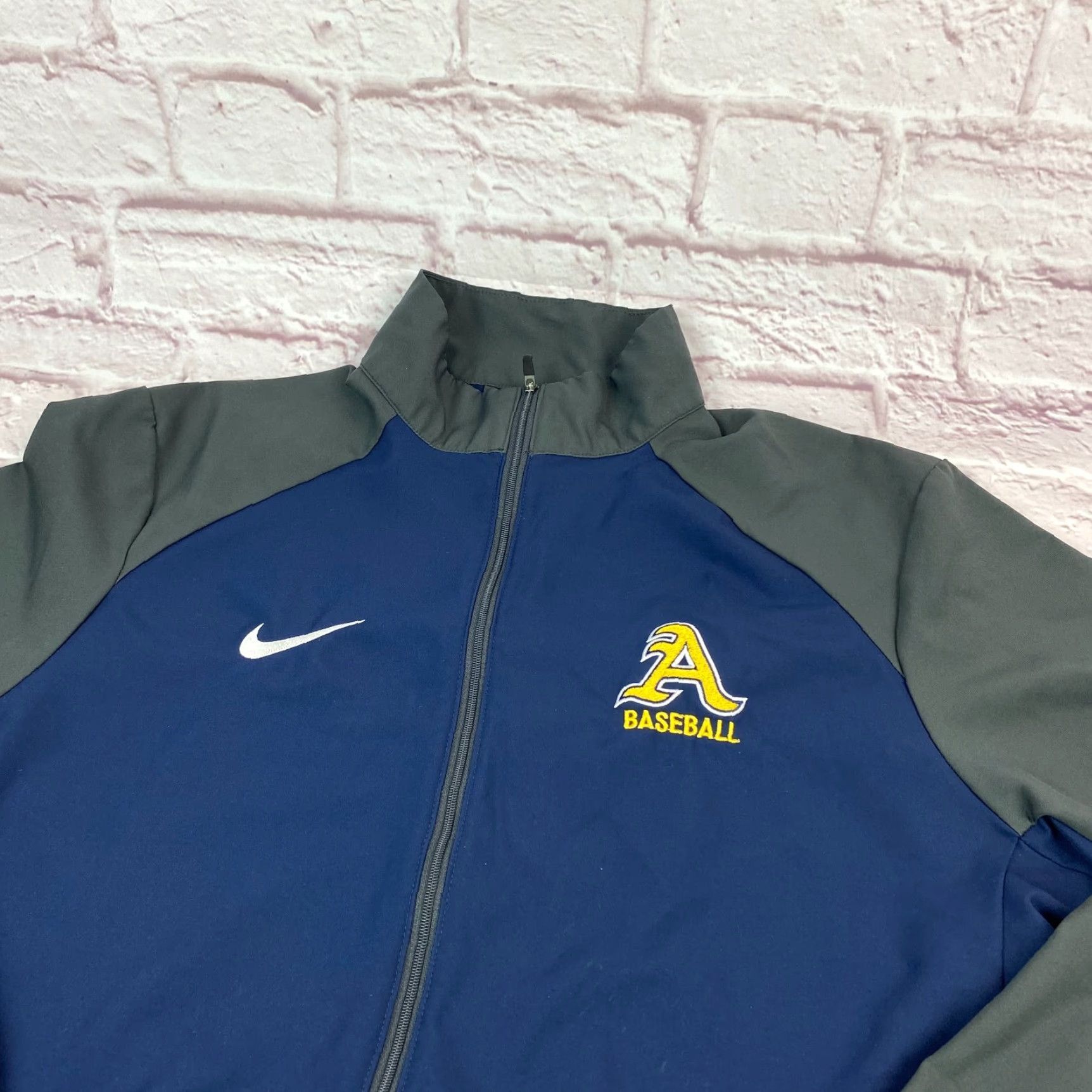 Nike Nike Dri-Fit Baseball Jacket Shirt Mens M Navy Blue Full Zip Athletic Size US M / EU 48-50 / 2 - 4 Thumbnail