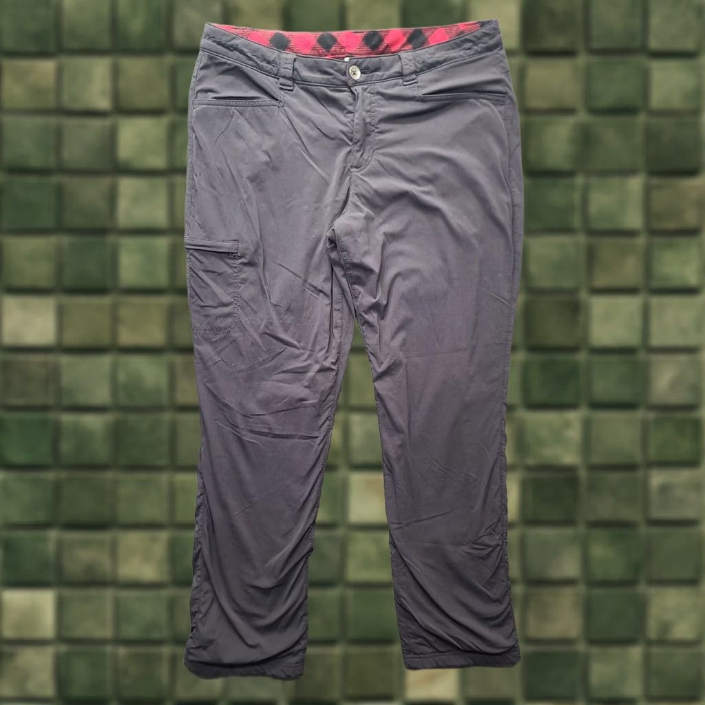 Eddie Bauer Eddie Bauer Womens Pants Casual Workwear 12 Bootcut Pockets Relaxed 31in Inseam Black Nylon Polyester Spandex Lined Flannel Outdoors Cargo Size 34" / US 12 / IT 48 - 1 Thumbnail