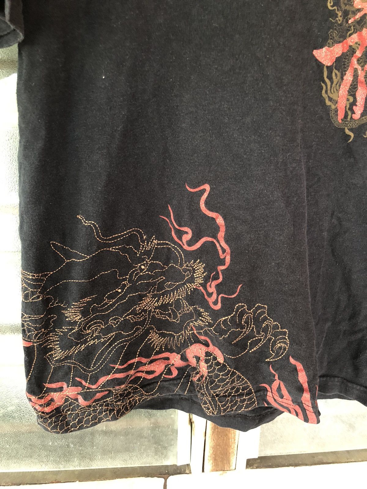 Japanese Brand Vintage Beaumont Carr Japanese Sukajan Dragon Shirt Tee Size US S / EU 44-46 / 1 - 6 Thumbnail