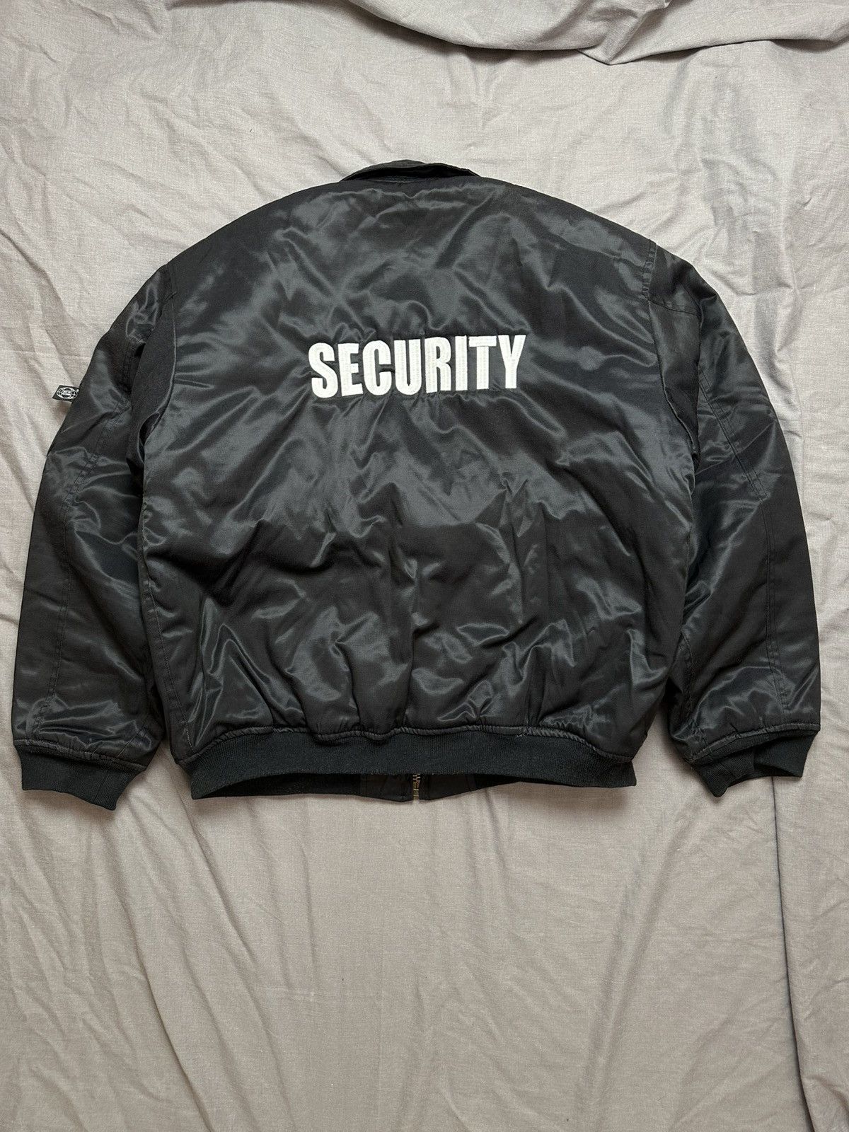 Japanese Brand Security Bomber Jacket Vintage Y2k Boxy Fit Streetwear Alpha Size US XL / EU 56 / 4 - 1 Thumbnail