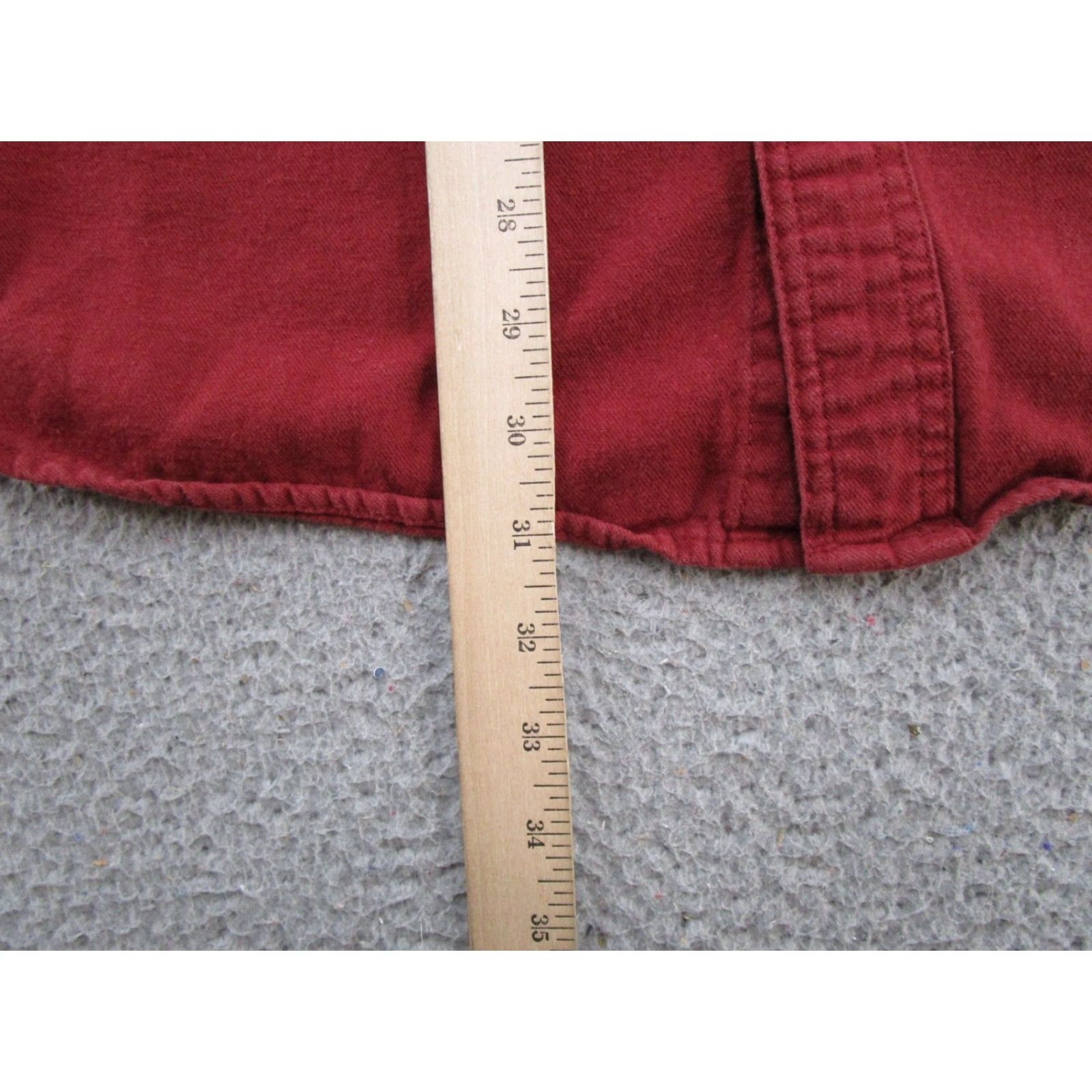 Duluth Trading Company Duluth Trading Co Men's Flannel Button-Down Shirt Red XL Cotton Pockets Heavy Plaid Casual Workwear Button-Up Size US XL / EU 56 / 4 - 5 Thumbnail