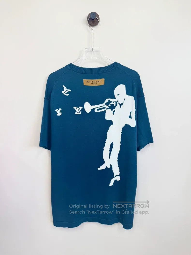 Louis Vuitton Louis Vuitton Dark green flute player knitted short sleeve Size US L / EU 52-54 / 3 - 2 Thumbnail