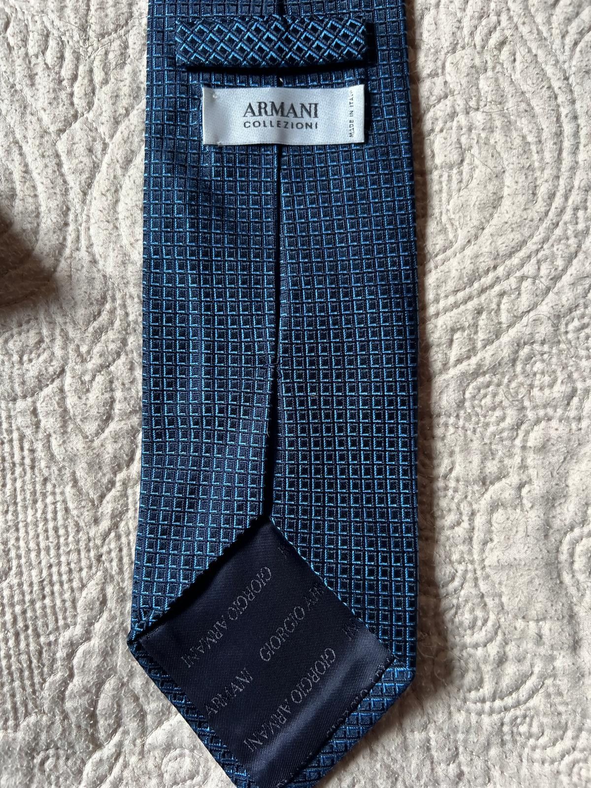 Armani Collezioni Armani Collezioni long silk tie Size 46 - 6 Thumbnail