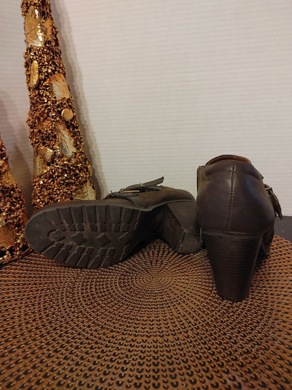 Crown Cap Crown Vintage Leather Ankle Bootie Size 10M Size US 10 / IT 40 - 5 Thumbnail