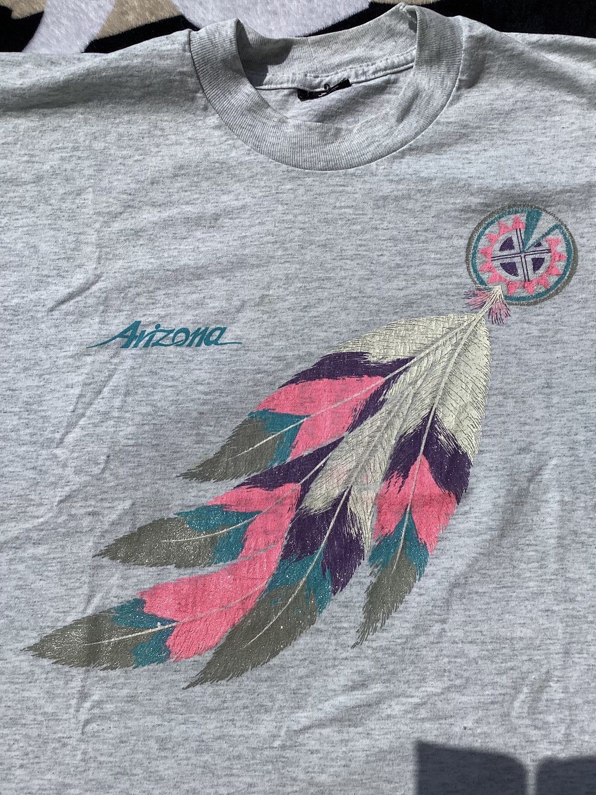 Other × Vintage Vtg 90s Arizona glitter graphic native feather kids L tshirt Size US S / EU 44-46 / 1 - 2 Thumbnail