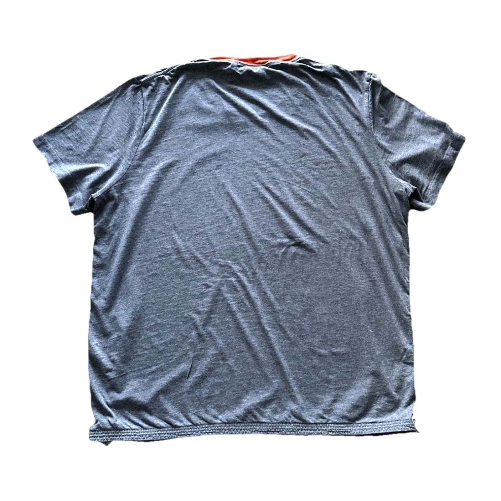 Helmut Lang Helmut Lang Shirt Mens XL Gray Short Sleeve Embroidered Crew Neck T-Shirt Size US XL / EU 56 / 4 - 6 Thumbnail