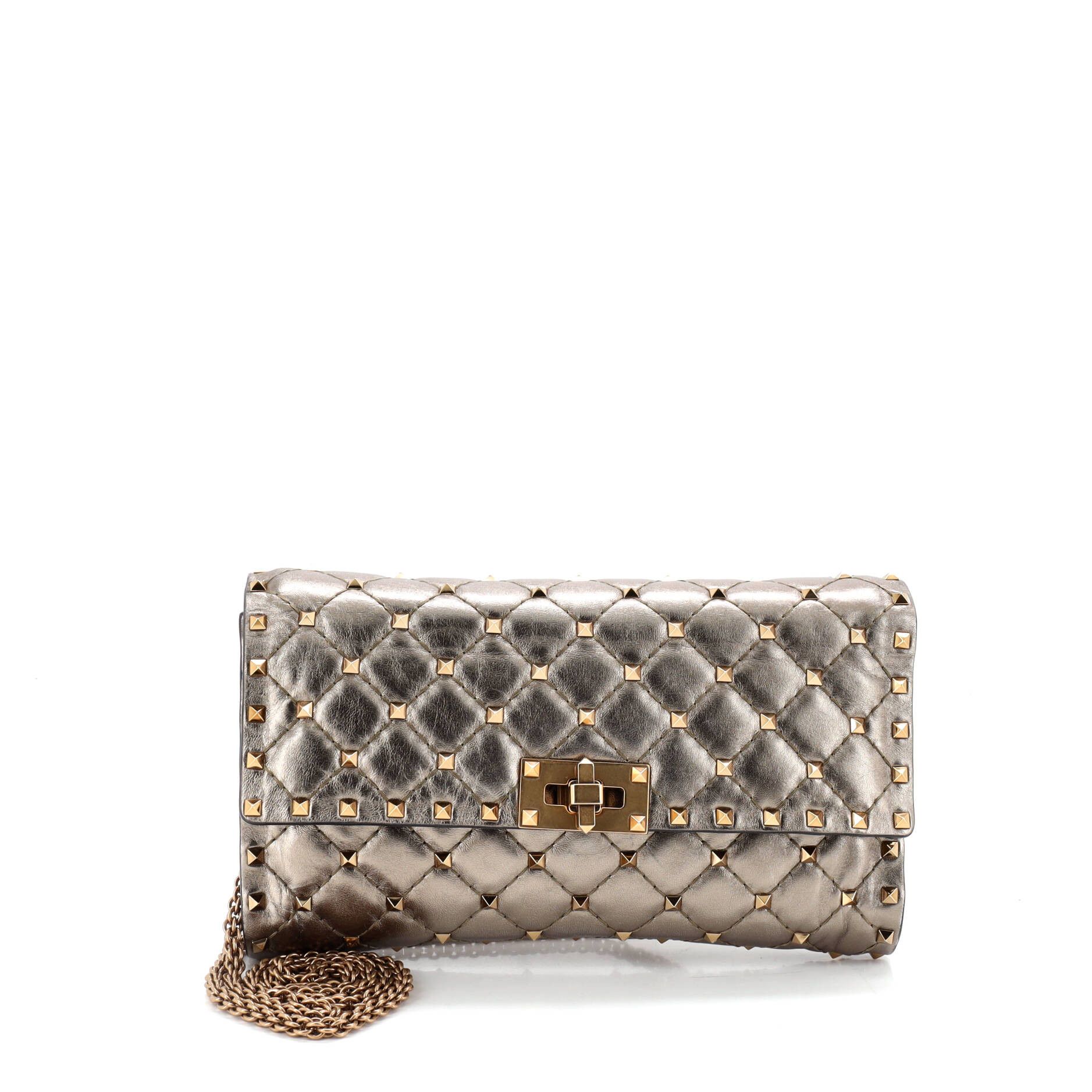 Valentino Rockstud Spike Wallet on Chain Size ONE SIZE - 1 Thumbnail