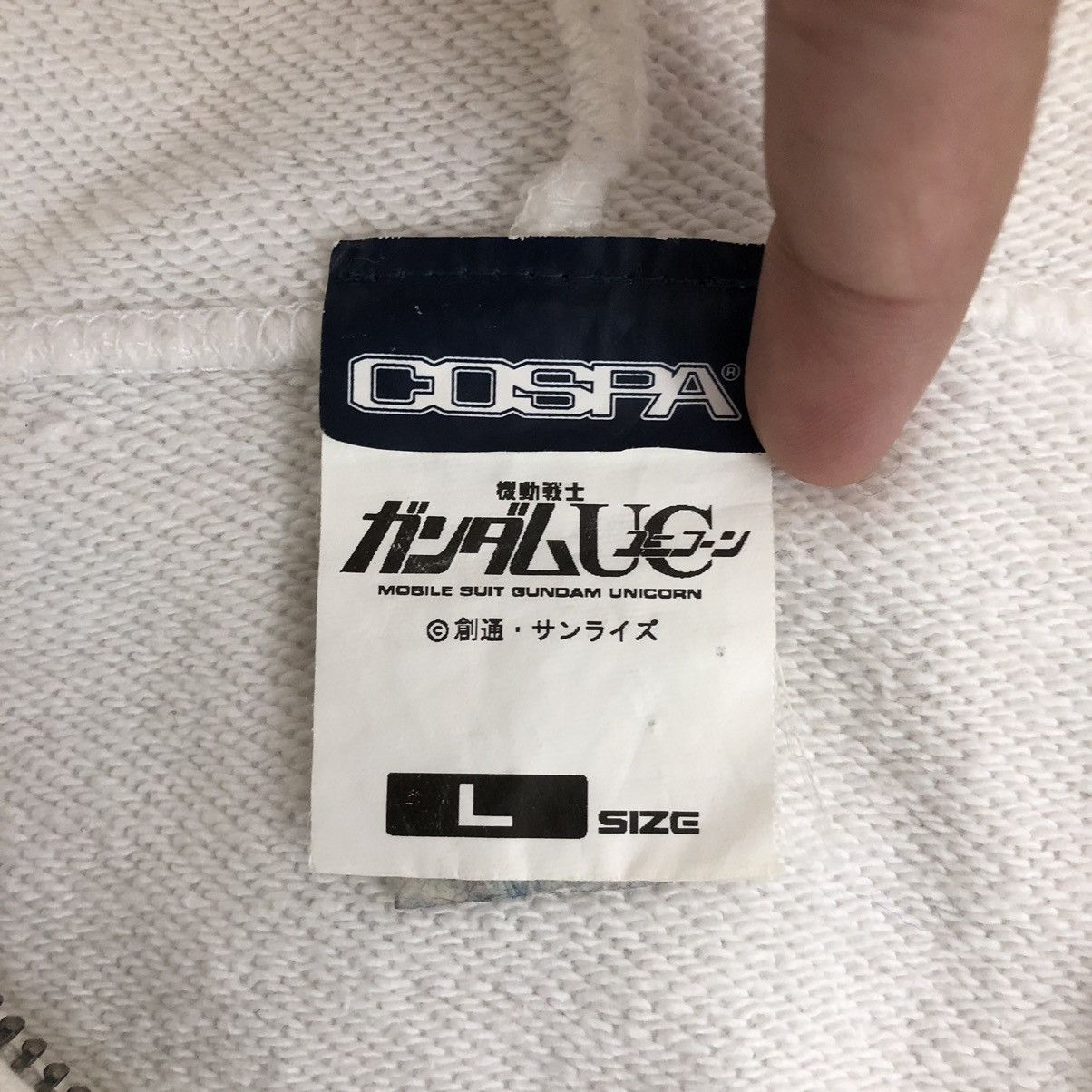 Vintage Mobile Suit GUNDAM UC Unicorn Zip Sweater Size US L / EU 52-54 / 3 - 6 Thumbnail