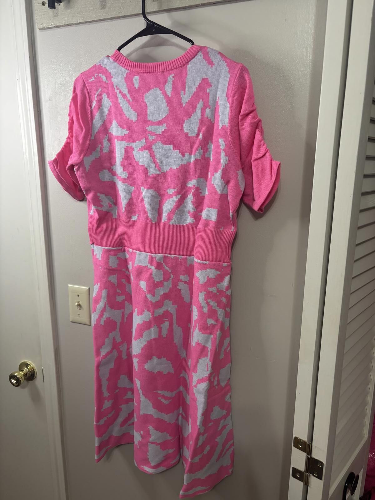 Designer Victor Glemaud Stylish Pink Knit Dress - Size L Size L / US 10 / IT 46 - 2 Thumbnail