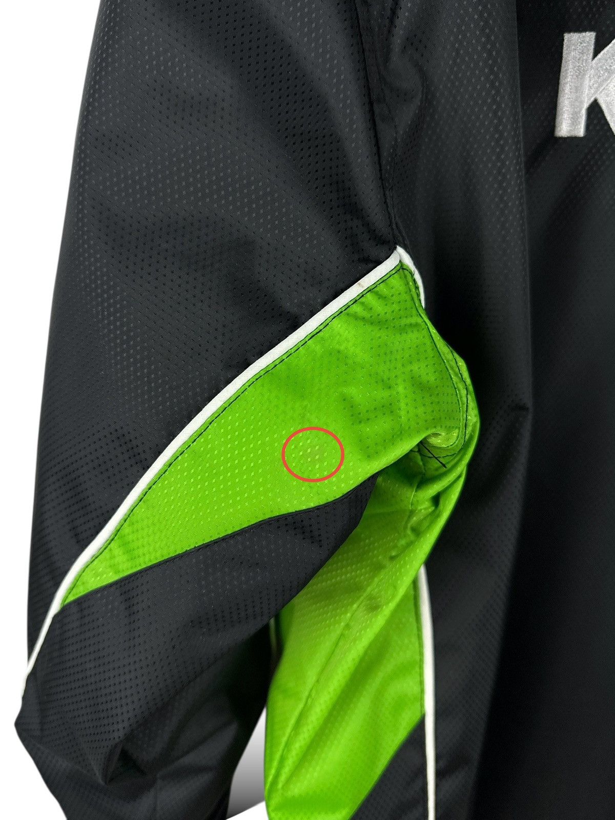 Vintage Kawasaki Quattro Plant Clinton Racing Jacket Full Zip Hooded Size US XS / EU 42 / 0 - 22 Thumbnail