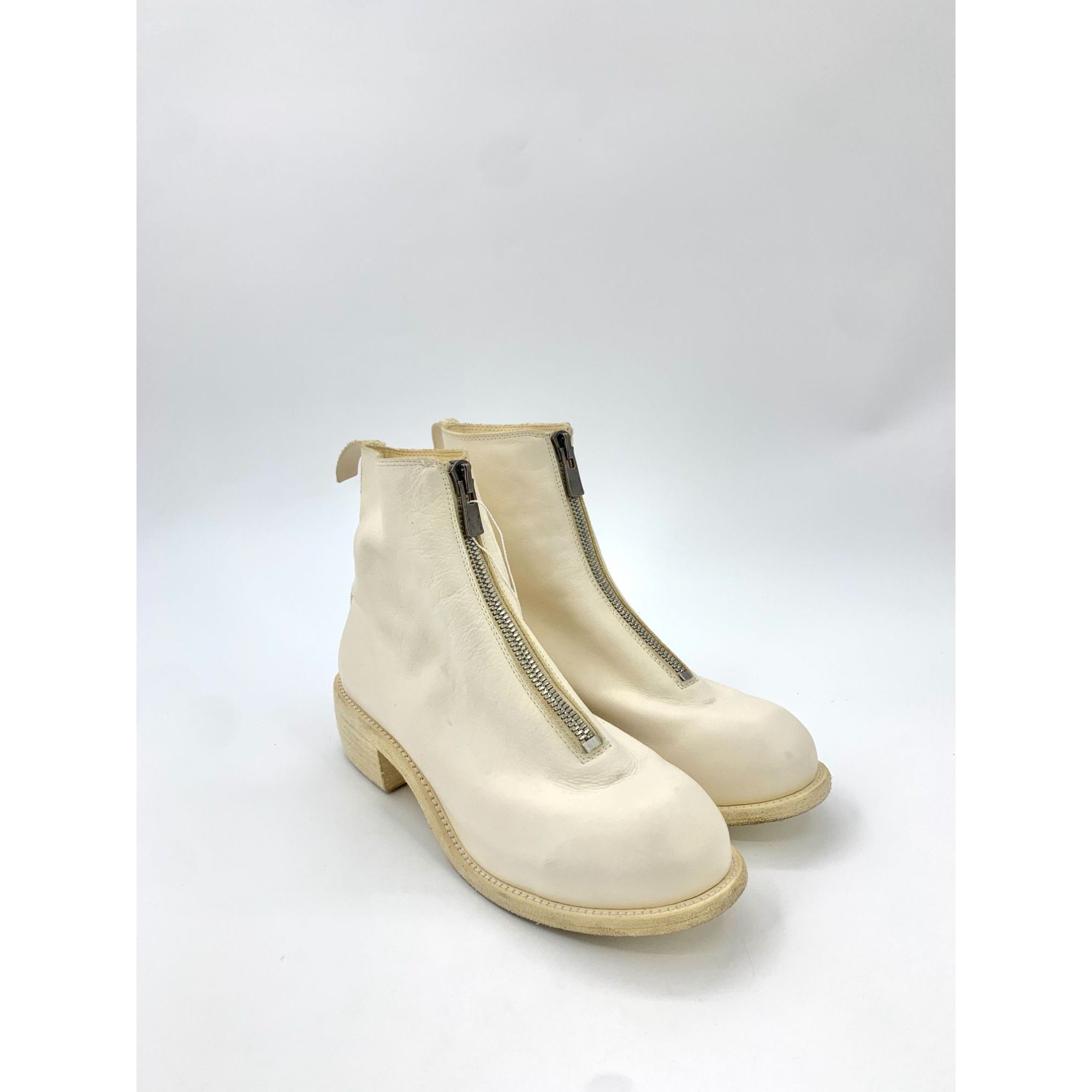 Guidi Guidi C-Class H9777 Apricot Zippered Leather Martin Boots Si Size US 9 / IT 39 - 9 Thumbnail