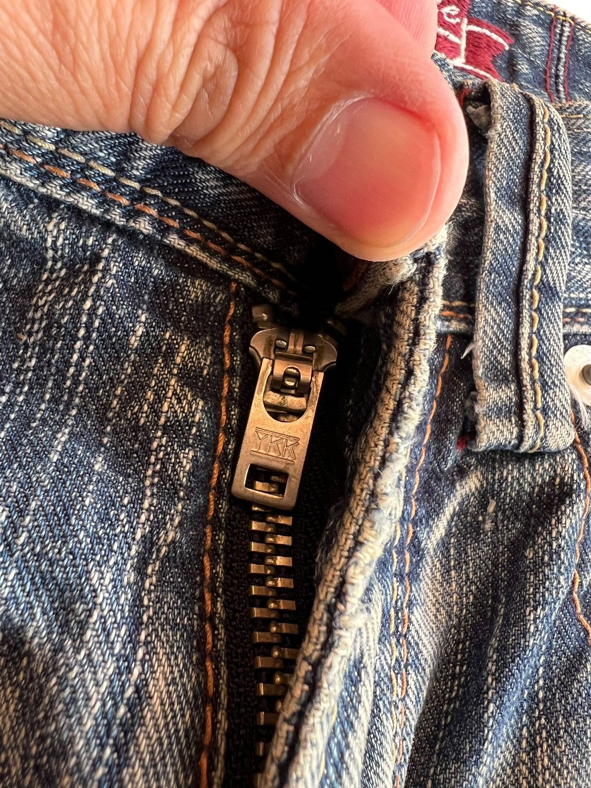 Japanese Brand Vintage Liberto XXX Distressed Flare Mudwash Jean Size US 28 / EU 44 - 10 Thumbnail