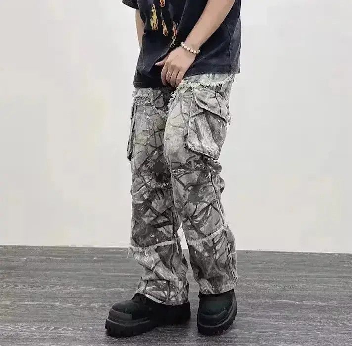 Japanese Brand × Vintage Technical Camouflage Cargo Utility Pants Size US 30 / EU 46 - 3 Thumbnail