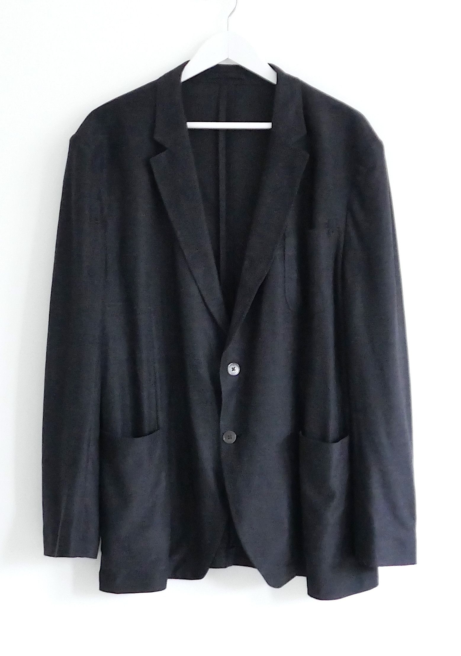 Salvatore Ferragamo Salvatore Ferragamo Silk & Linen Jersey Sports Jacket Size US XXL / EU 58 / 5 - 1 Thumbnail