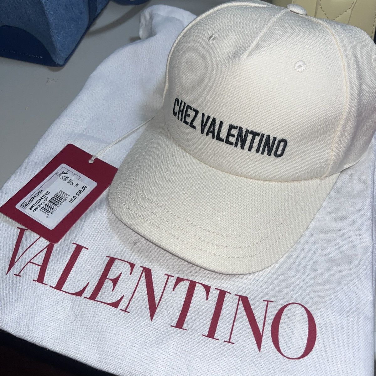 Valentino Chez Valentino Cotton Baseball Cap Size ONE SIZE - 1 Thumbnail