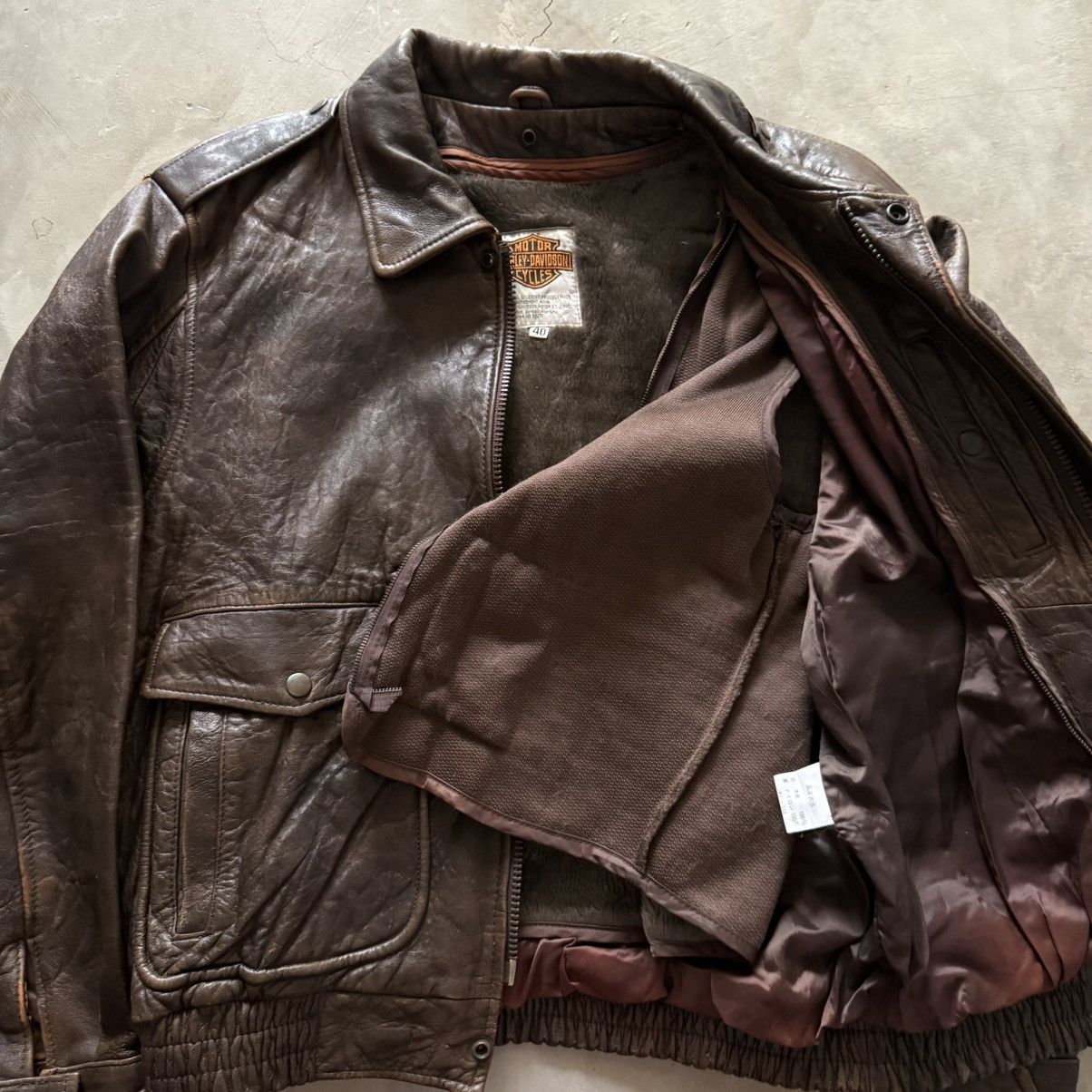 Harley Davidson 90's Harley Davidson Rider Leather Jacket Size US M / EU 48-50 / 2 - 8 Thumbnail