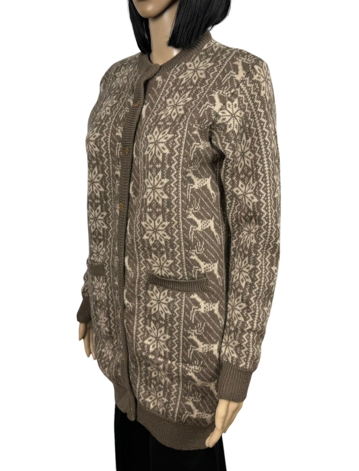 Kenzo × Vintage Kenzo Vintage Shetland Wool Cardigan Hand Knitted Fair Isle Size M / US 6-8 / IT 42-44 - 6 Thumbnail