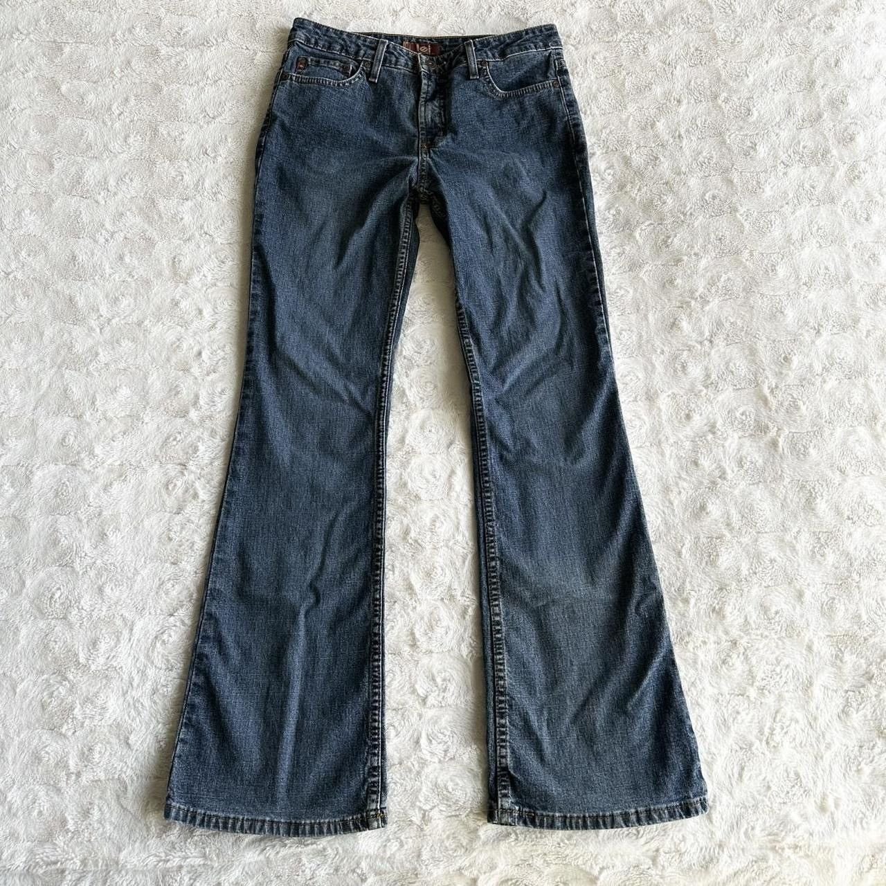 L.E.I. Vintage LEI Jeans Womens Juniors 5 Blue Bootcut Y2K Mid Rise Size 28" / US 6 / IT 42 - 2 Thumbnail