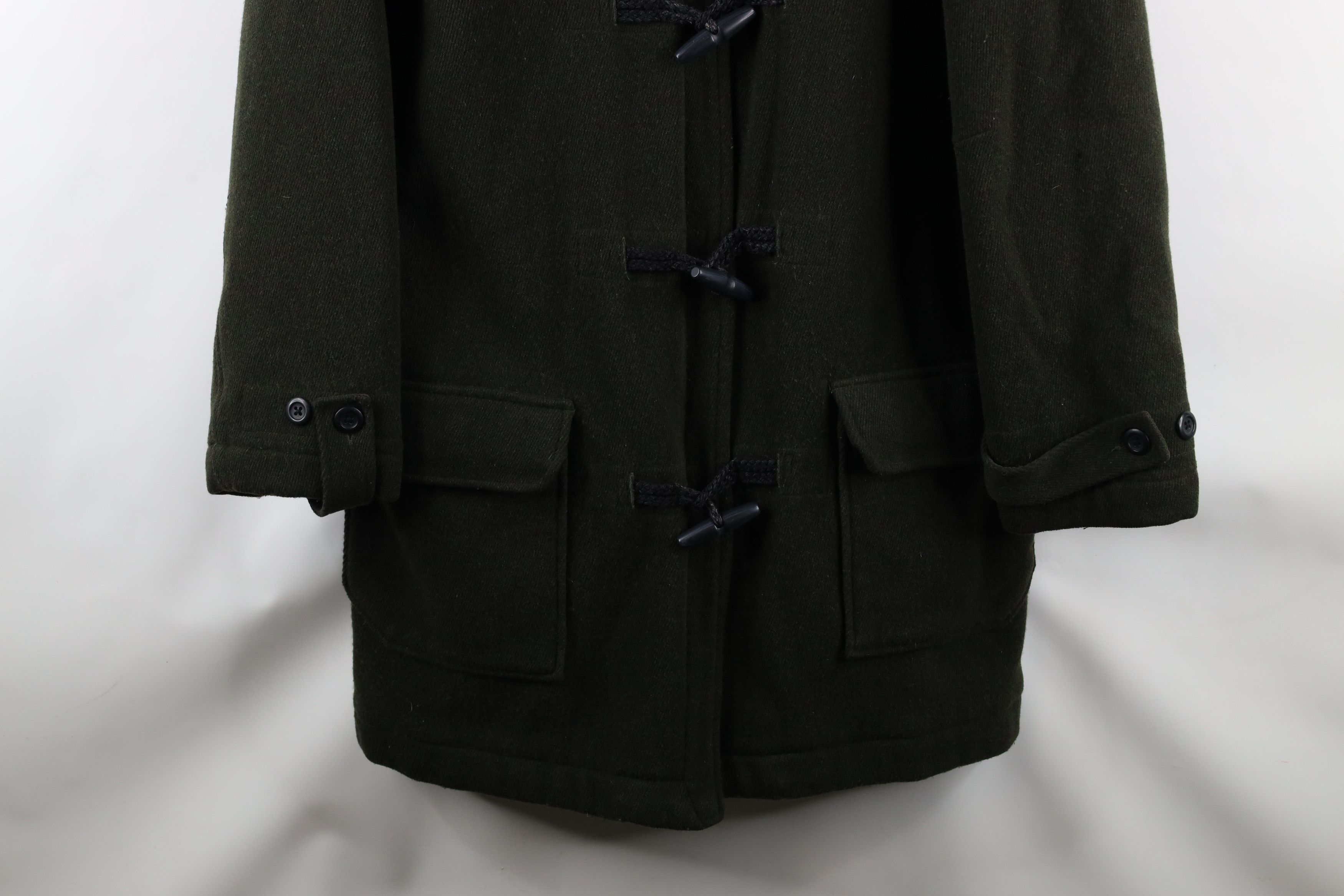 Gap × Vintage Vintage 90s Gap Wool Hooded Toggle Button Parka Jacket Size US L / EU 52-54 / 3 - 3 Thumbnail