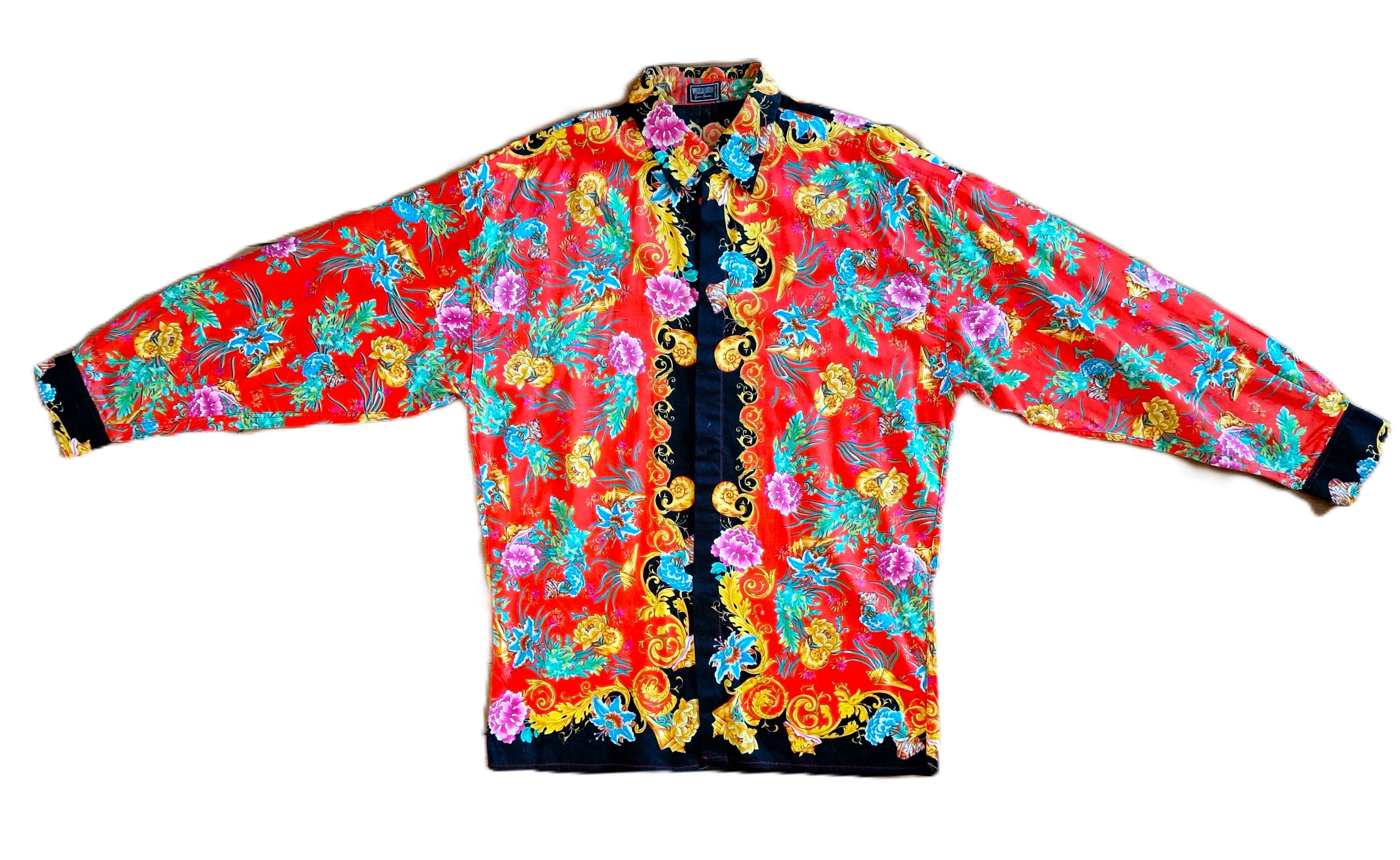 Versace Versace Versus Seashell Baroque Men XL X-large Shirt Size US XL / EU 56 / 4 - 1 Thumbnail