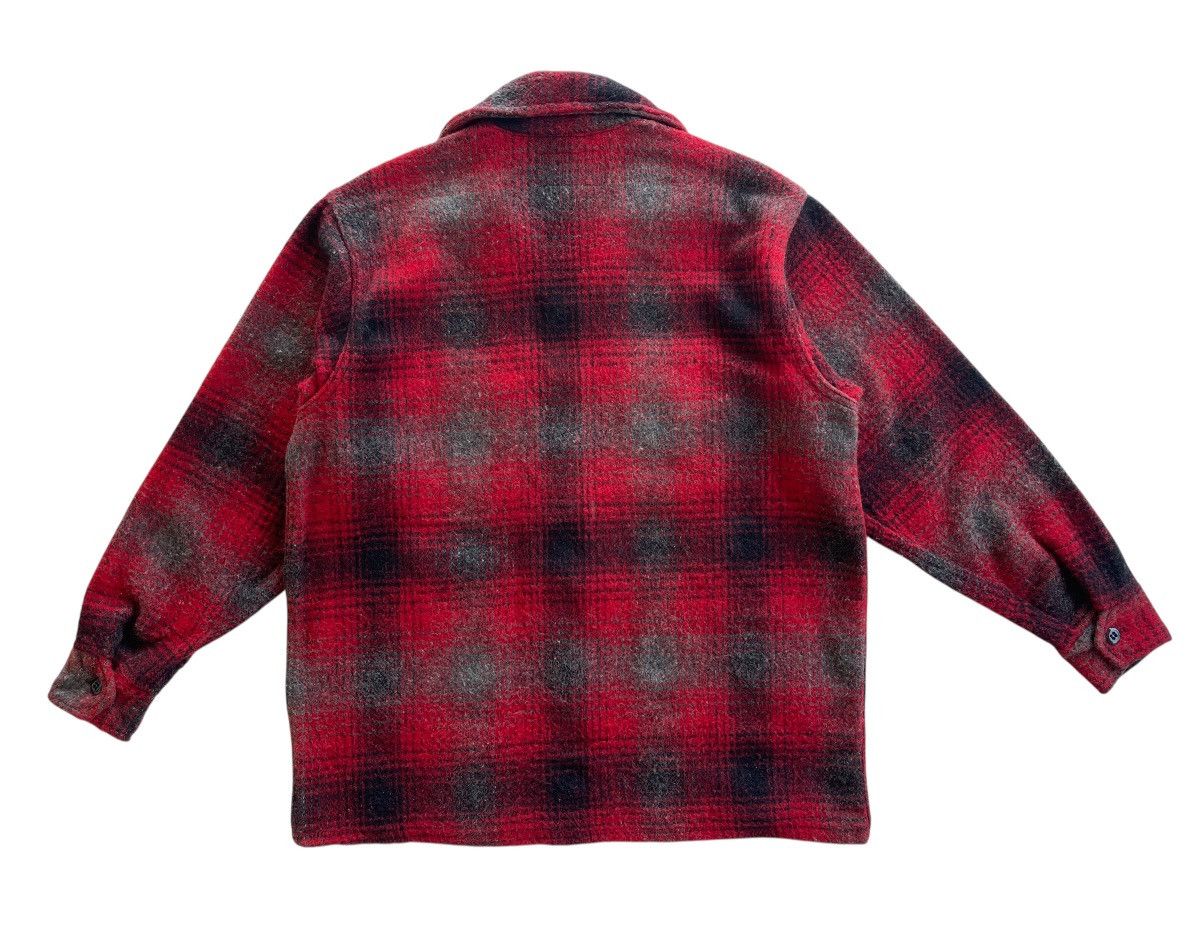 Vintage 50s Melton Wool Buffalo Plaid Mackinaw Jacket Size US M / EU 48-50 / 2 - 5 Thumbnail