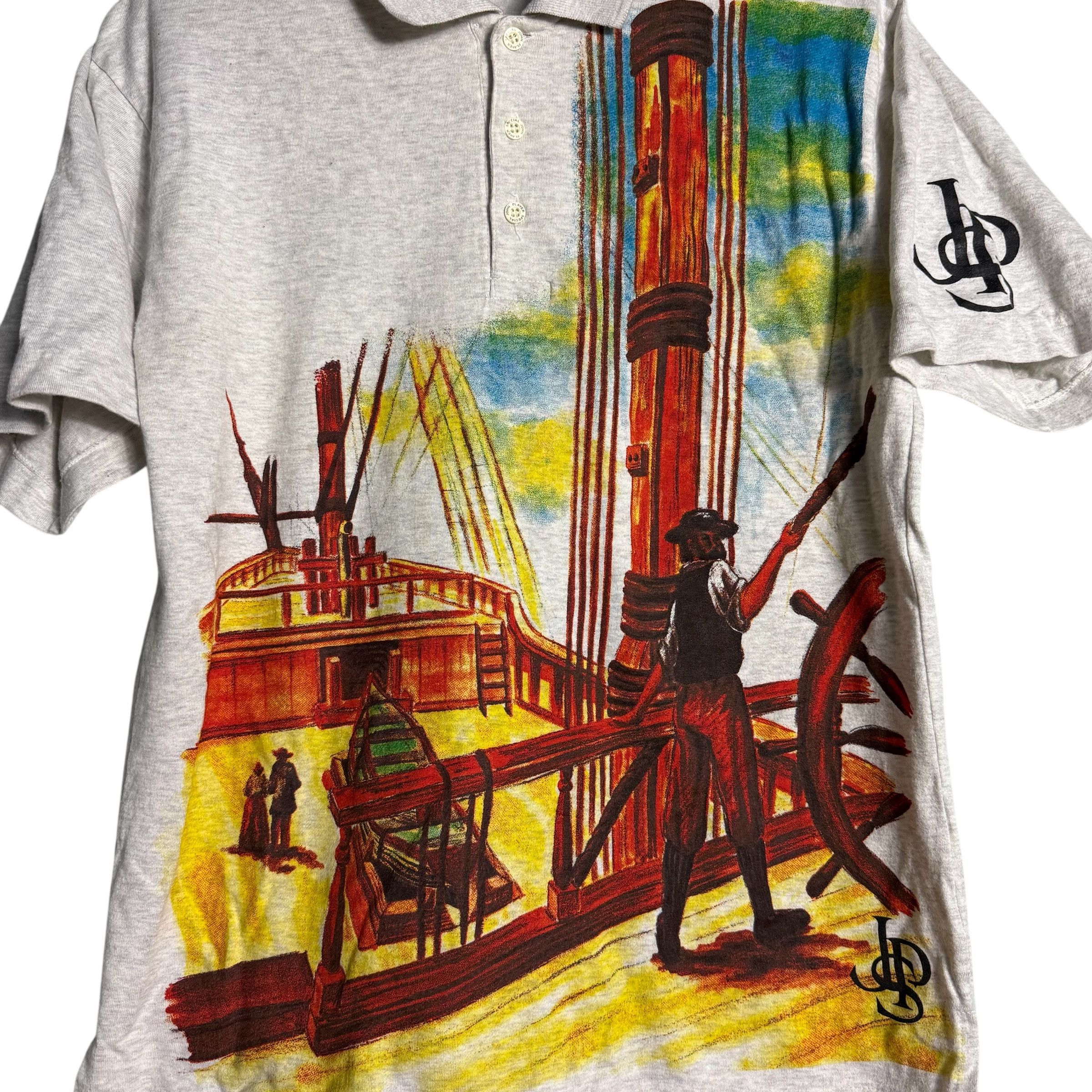 Other 🔥RARE🔥Vintage JPS John Player Special Pop Art Polo Shirt Size US M / EU 48-50 / 2 - 2 Thumbnail