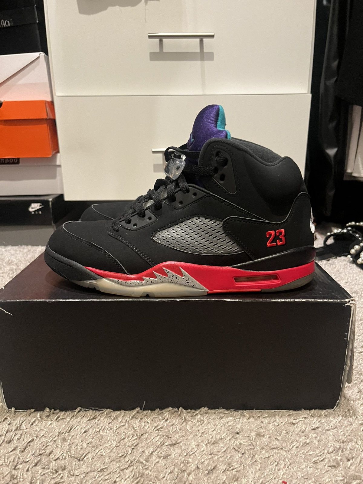 Jordan Brand × Nike Jordan 5 Retro Top 5 Size US 11.5 / EU 44-45 - 2 Thumbnail