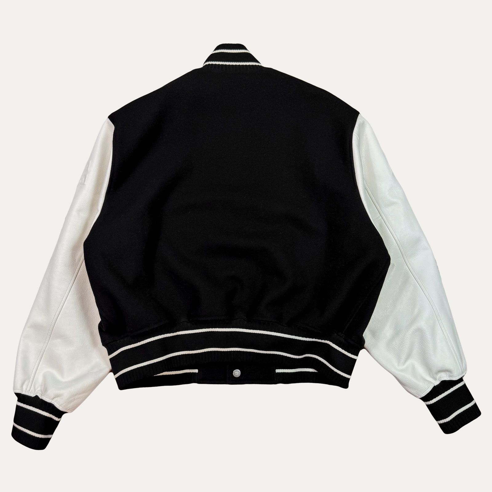 Givenchy Givenchy Wool And Grained Leather Varsity Jacket Size US L / EU 52-54 / 3 - 2 Thumbnail