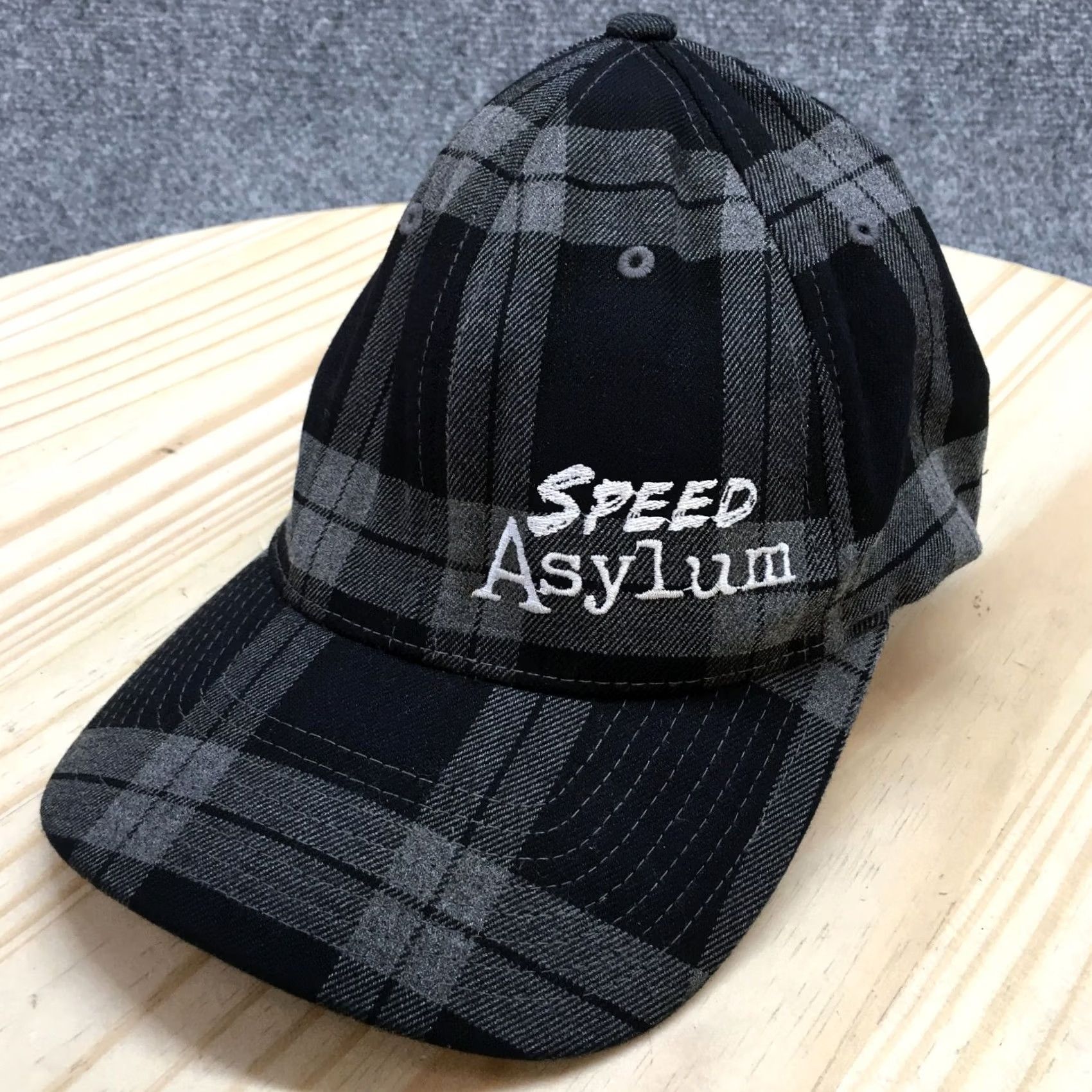 Vintage Flexfit Speed Asylum Pennzoil Baseball Cap Mens Black L-XL Embroidered Logo Size ONE SIZE - 2 Thumbnail