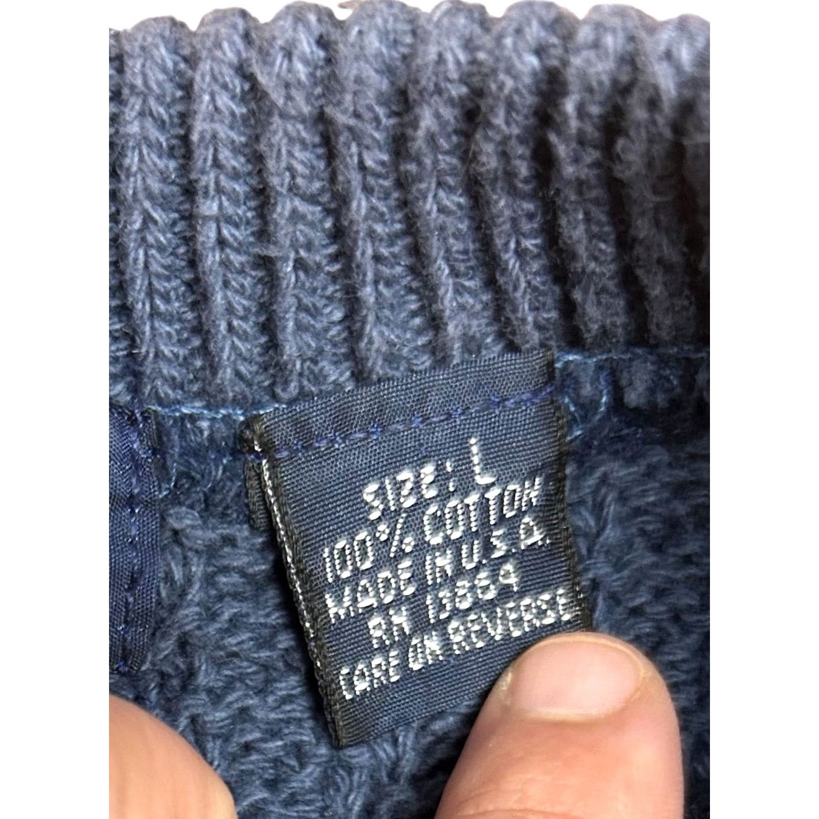 Van Heusen VINTAGE Van Heusen Pullover Blue Knit Sweater L Regular Cotton Crew Neck Men USA 90s Golf Casual Winter Fall Spring嬉 Size US L / EU 52-54 / 3 - 7 Thumbnail
