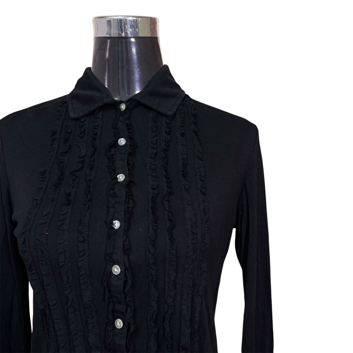 Junko Shimada Junko Shimada ruffled button up shirt gothic dark romantic Size XS / US 0-2 / IT 36-38 - 3 Thumbnail