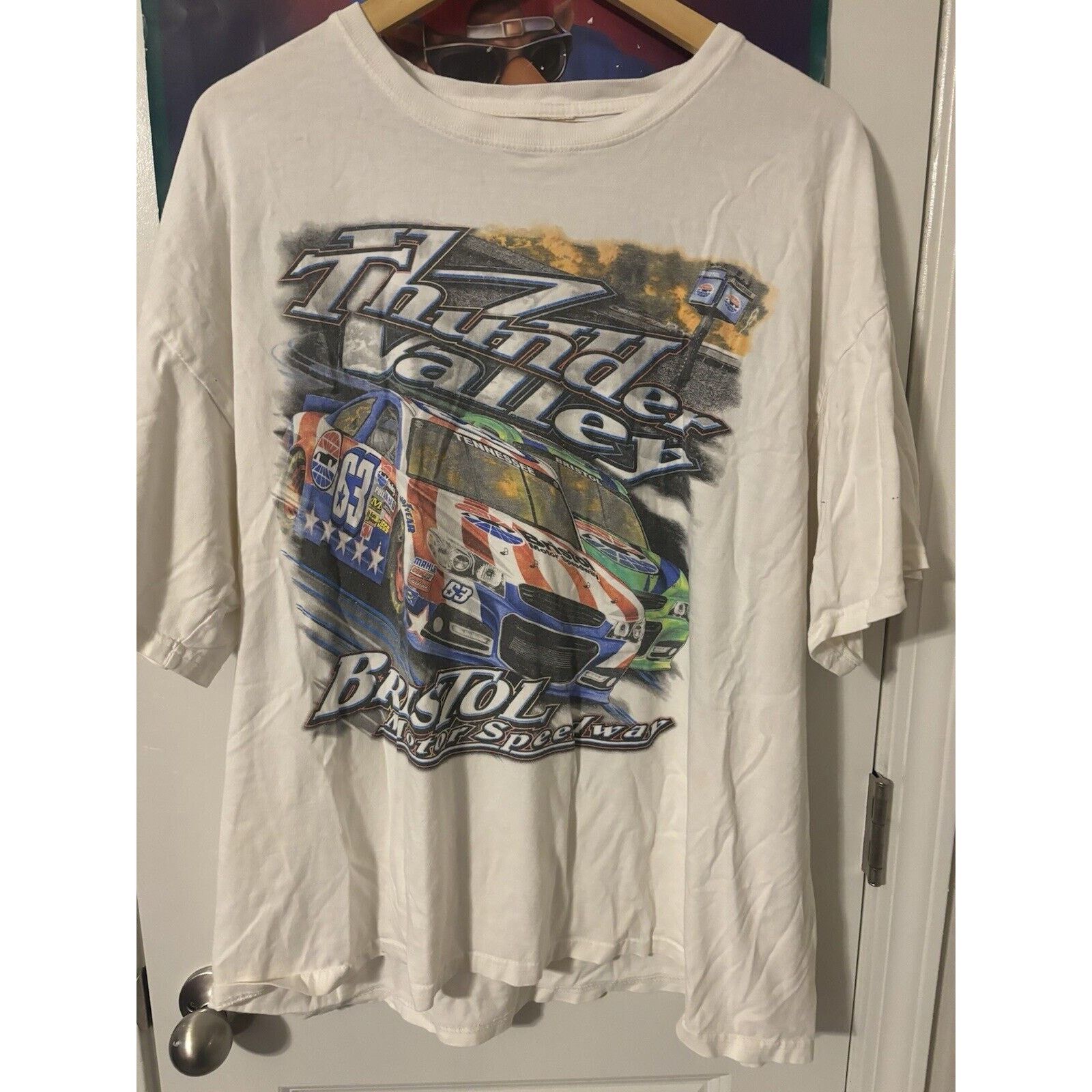 Other Vintage Bristol Motorspeedway thunder Nascar white shirt Size US XL / EU 56 / 4 - 7 Thumbnail