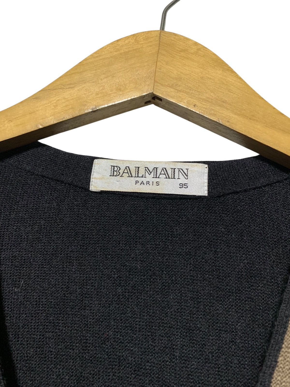 Balmain 2000s Balmain boxy fit mohair Cardigan Size US L / EU 52-54 / 3 - 8 Thumbnail