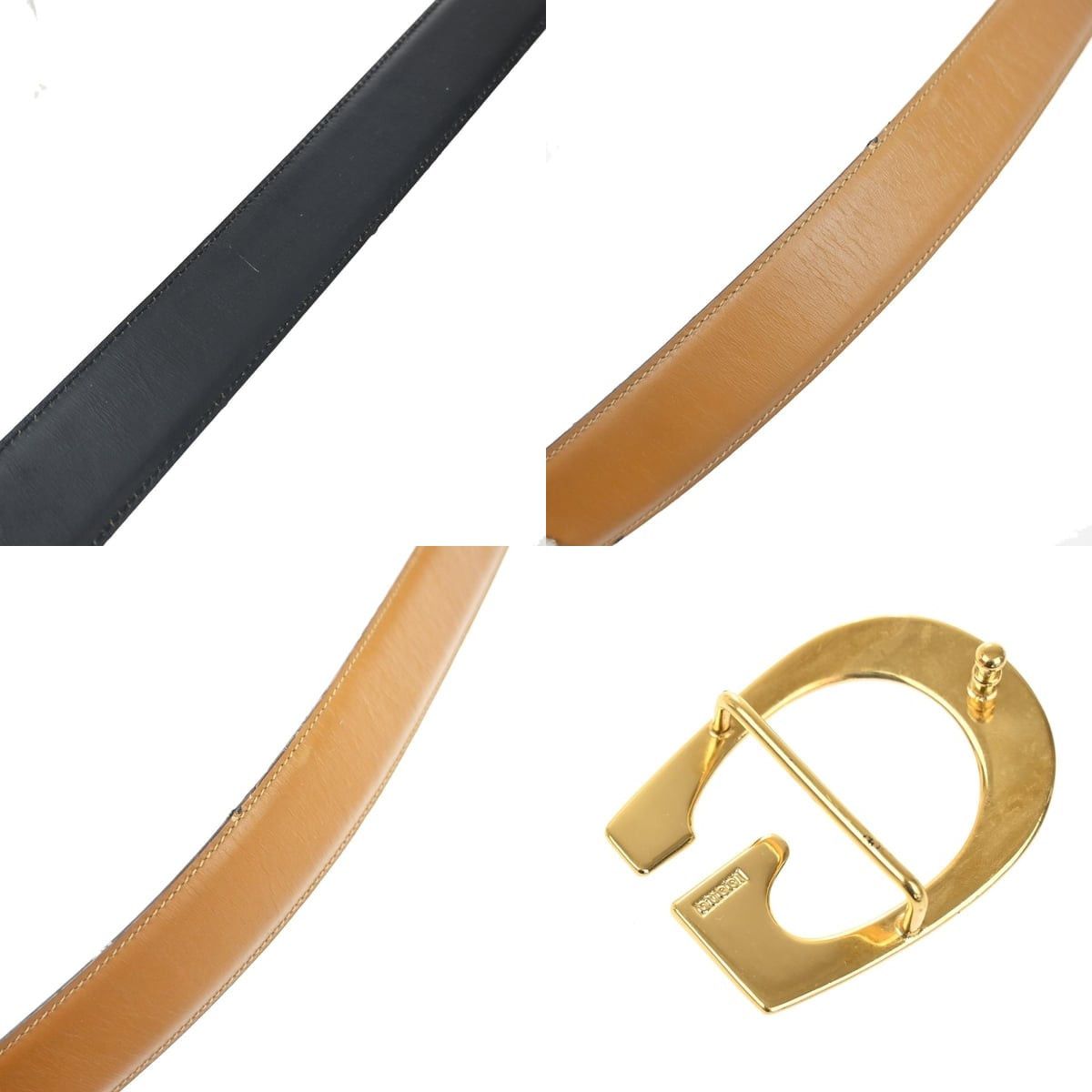Gucci Gucci Leather Vintage Interlocking G Reversible Belt Brown Size ONE SIZE - 5 Thumbnail