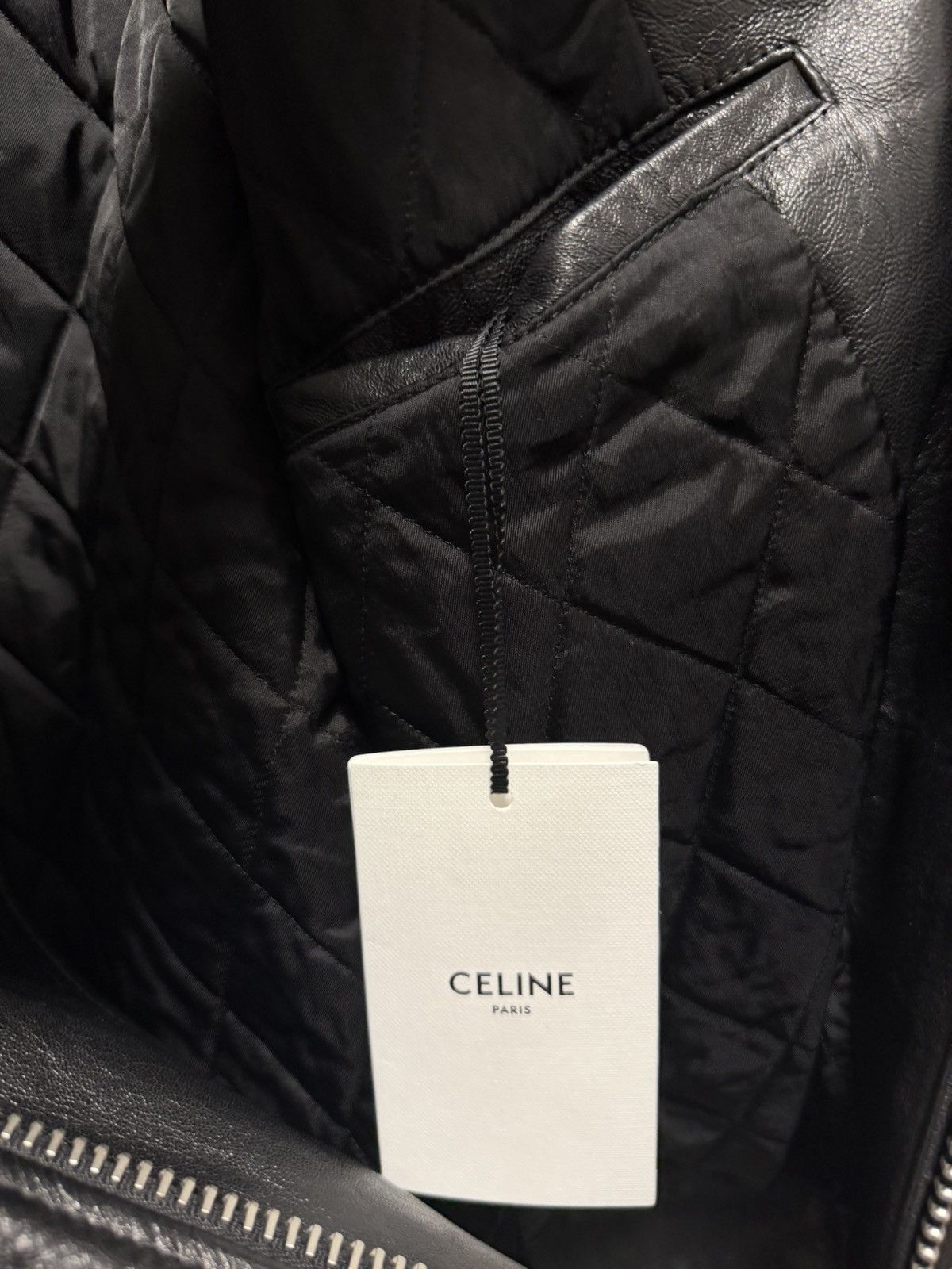 Celine RARE - SS22 Oversized Cowboy Lambskin Biker Vest 52 Size US L / EU 52-54 / 3 - 16 Thumbnail