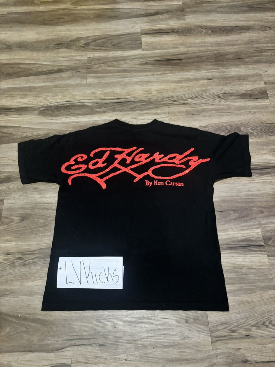 Ed Hardy × Ken Carson Ed hardy x Ken Carson Rhinestone Shirt Size US L / EU 52-54 / 3 - 2 Thumbnail