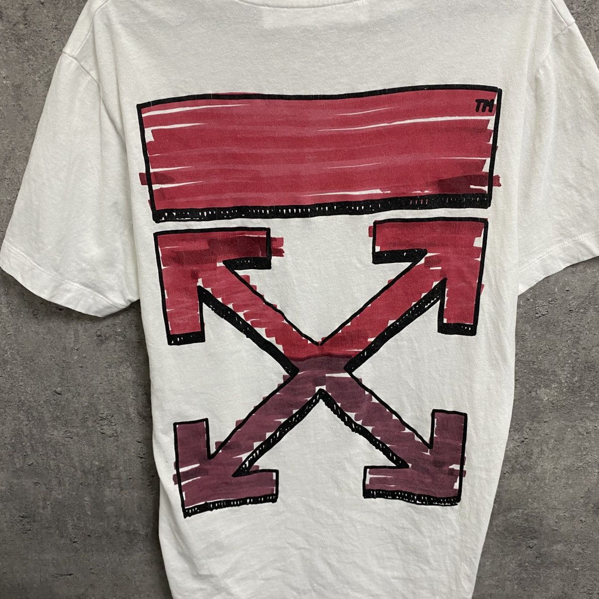 Off-White Off White Red Marker Big Logo T-shirt Size US S / EU 44-46 / 1 - 8 Thumbnail