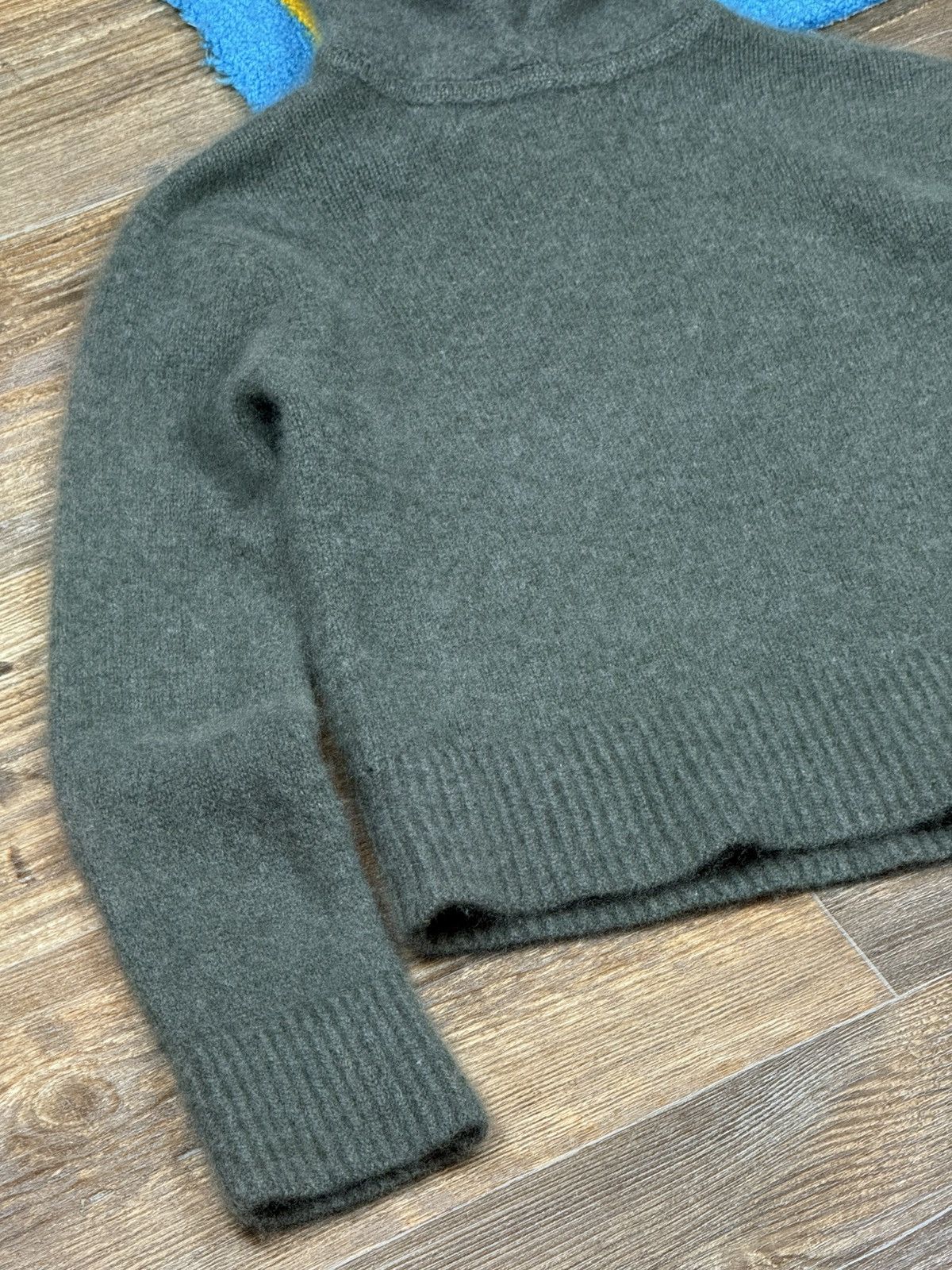 Lisa Yang Lisa Yang Cashmere Knitted Hooded Green Sweater Size M / US 6-8 / IT 42-44 - 4 Thumbnail