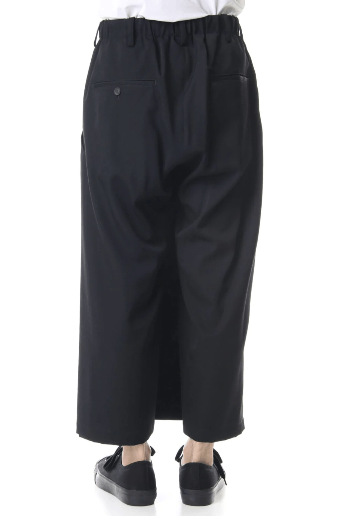 Yohji Yamamoto Pour Homme- W/Gabardine Slim Wrap Pants