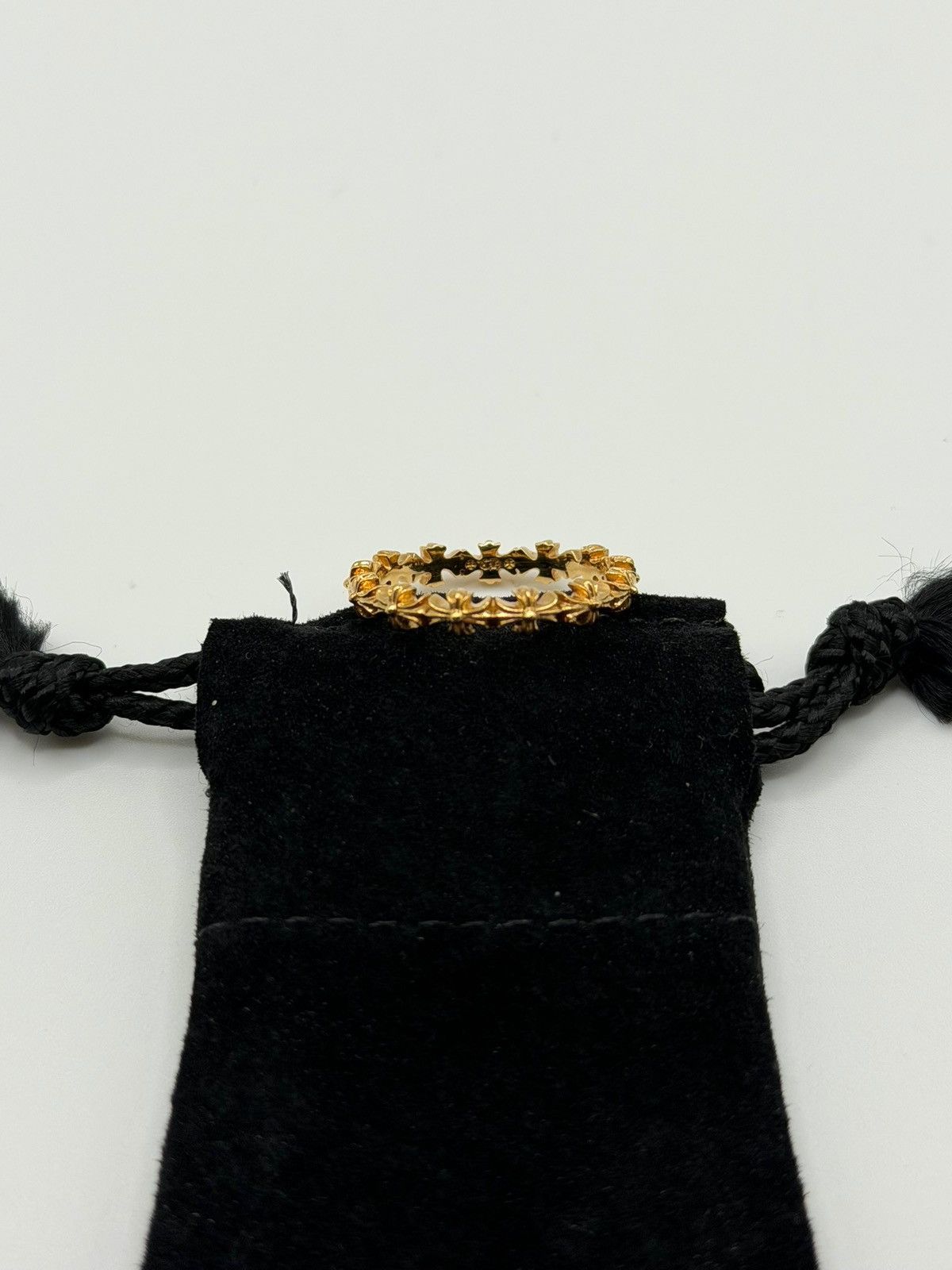 Chrome Hearts Chrome Hearts 22k Tiny E Ring Size 9 Size ONE SIZE - 5 Thumbnail