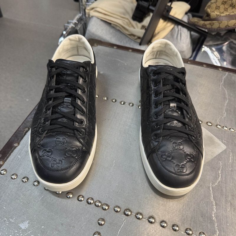 Other Gucci Brooklyn Black Leather Sneakers for Men Size US 9 / EU 42 - 2 Thumbnail
