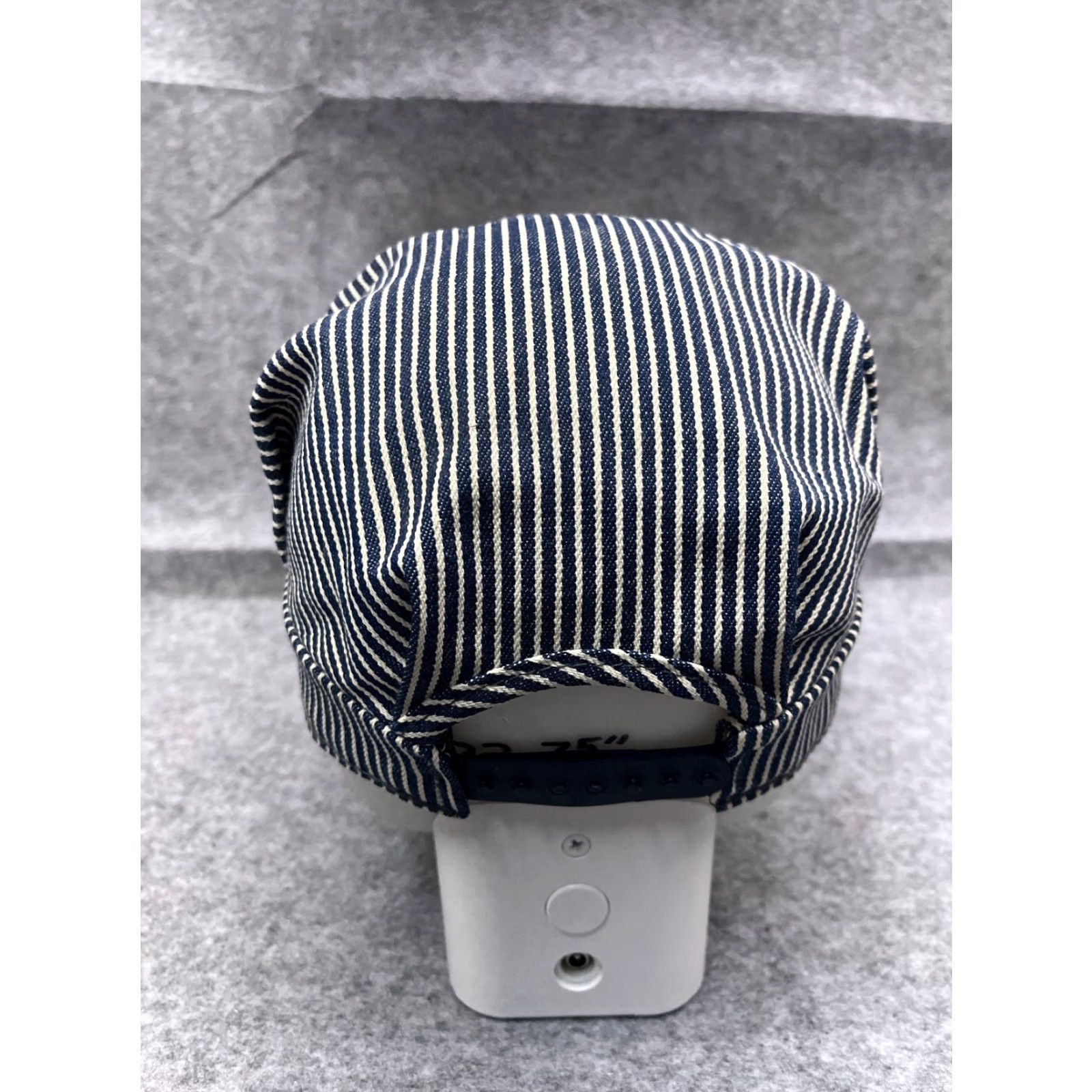 Durango VINTAGE Durango & Silverton Engineer Hat Cap Snap Back Adult Blue Stripe Cotton Made USA Size ONE SIZE - 6 Thumbnail