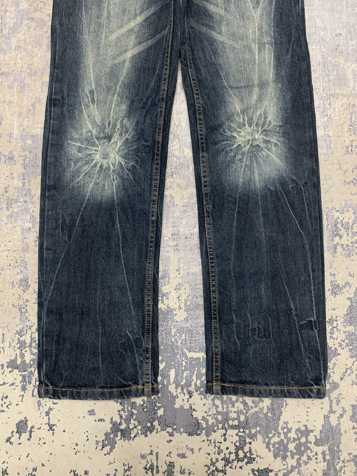 If Six Was Nine EXPLOSION DOUBLE WAIST NYLAUS DENIM JEANS 30x30 Size US 30 / EU 46 - 3 Thumbnail