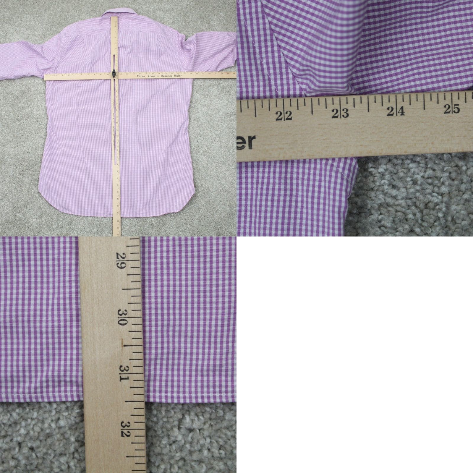 J.Crew J.CREW Shirt Mens Large 16-16 1/2 Pink/White 80s 2 Ply Cotton L/S Check Button-Up Size US L / EU 52-54 / 3 - 8 Thumbnail