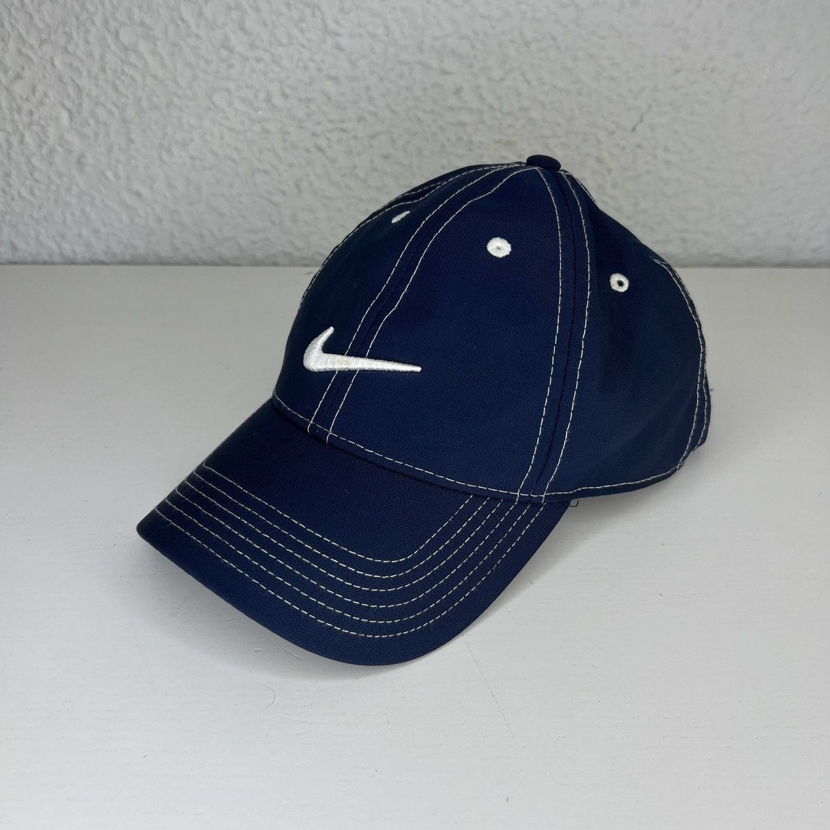 Nike Nike Hat Cap Navy 90s Swoosh Logo Y2K Retro Size ONE SIZE - 2 Thumbnail