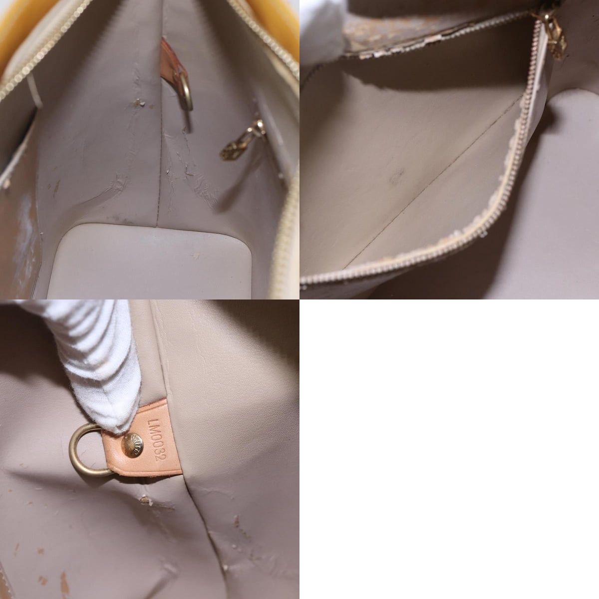 Louis Vuitton LOUIS VUITTON Monogram Vernis Houston Hand Bag Beige M91004 Size ONE SIZE - 12 Thumbnail